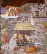 Fra Filippo Lippi The Nativity and Adoration of the Shepherds oil on canvas
